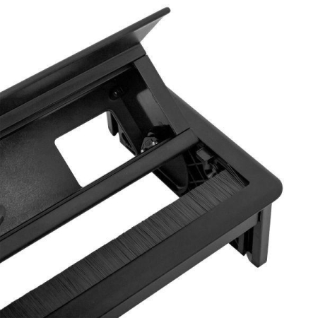 Блок розеточный встраиваемый настольный выдвижной 8 мод. черн. C-Line EKF cl-vnbv-8-b