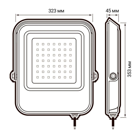 Прожектор светодиодный PFL-V 300Вт 6500К IP65 ДО Pro JazzWay 5045019 Прожектор светодиодный PFL-V 300Вт 6500К IP65 ДО Pro JazzWay 5045019