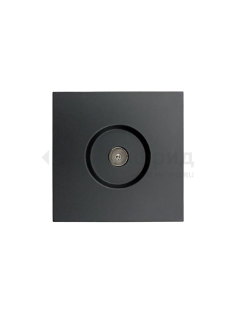 Розетка ТВ оконечная СП ZIMA IP20 черн. бархат LEZARD 704-4288-130