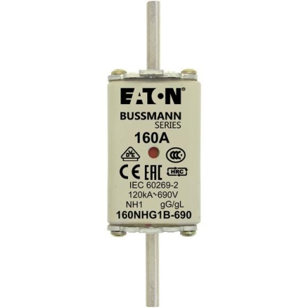 Предохранитель NH 160A 690В gG 1 двойн. индикация EATON 160NHG1B-690