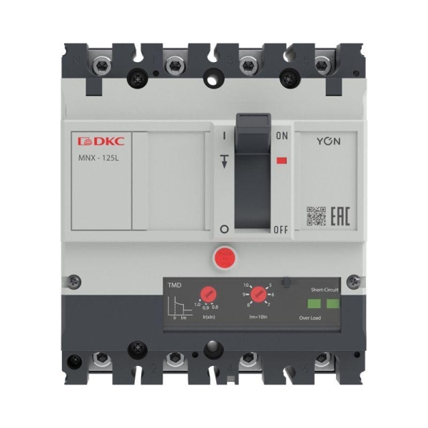 Выключатель автоматический 3N 100А 70кА pro MNX125L при AC415V расцепитель TMD YON MNX125L3NTMD0100 Выключатель автоматический 3N 100А 70кА pro MNX125L при AC415V расцепитель TMD YON MNX125L3NTMD0100