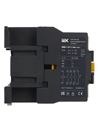 Контактор КМИ-11811 18А 230В/АС3 1НЗ KARAT IEK KKM11-018-230-01 Контактор КМИ-11811 18А 230В/АС3 1НЗ KARAT IEK KKM11-018-230-01