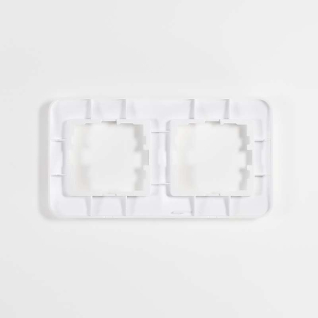 Рамка 2-м Karina Life горизонт. жемчуж./бел. перламутр LEZARD 708-3000-147