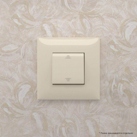 Выключатель 1-кл. 2мод. СП Avanti "Ванильная дымка" 16А IP20 беж. DKC 4405103