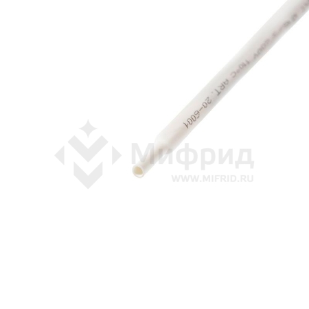 Трубка термоусадочная ТУТ нг 6.0/3.0 бел. 1м Rexant 20-6001