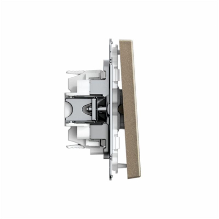 Переключатель 1-кл. ArtGallery 10AX быстрозажим. клем. механизм шампань SE GAL000561S