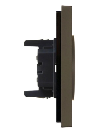 Розетка 2-м СП FORTE&PIANO FP326 10А без заземл. без защ. шторок безвинт. крепл. сер. IEK FP-R20-10-1-K03