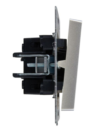 Выключатель проходной 1-кл. СП BRITE ВС10-1-7-БрА 10А с индик. механизм алюм. IEK BR-V12-1-10-K47