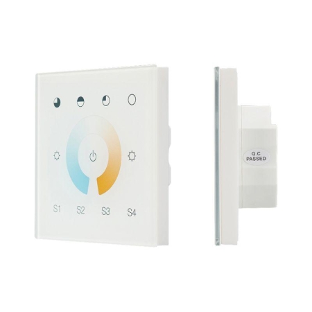 Панель сенсорная DALI-901-11-1G-4SC-MIX-DT8-IN White (BUS/230В) (IP20 пластик) INTELLIGENT ARLIGHT 037196 Панель сенсорная DALI-901-11-1G-4SC-MIX-DT8-IN White (BUS/230В) (IP20 пластик) INTELLIGENT ARLIGHT 037196