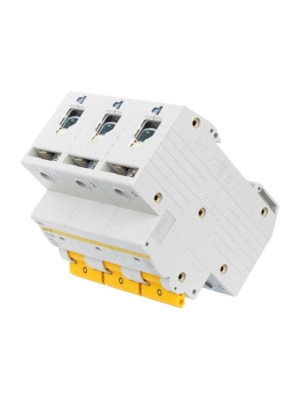 Выключатель автоматический модульный 3п C 125А 15кА ВА47-150 KARAT IEK MVA50-3-125-C Выключатель автоматический модульный 3п C 125А 15кА ВА47-150 KARAT IEK MVA50-3-125-C