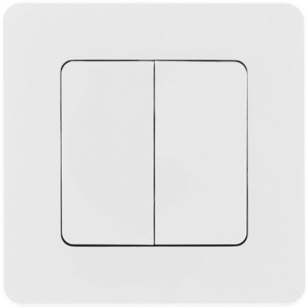 Выключатель 2-кл. Inspiria 10А IP20 250В 10AX механизм бел. IEK 673620