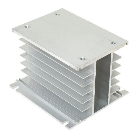 Радиатор для трехфазного твердотельного реле 25-40А EKF rad-rtp-3-40