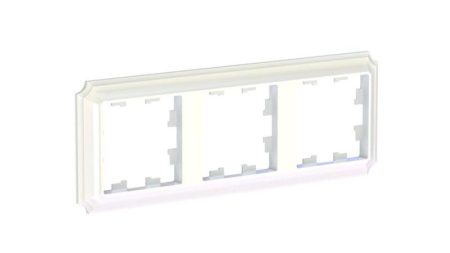 Рамка 3-м AtlasDesign Antique универс. жемчуж. SE ATN100403