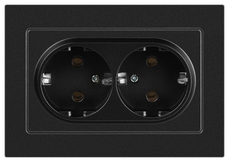 Розетка 2-м СП Accent 6-205-05 16А IP20 250В 2P+E Schuko AL/CU антрацит Intro Б0063494 Розетка 2-м СП Accent 6-205-05 16А IP20 250В 2P+E Schuko AL/CU антрацит Intro Б0063494
