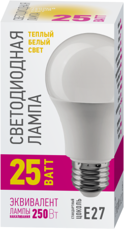 Лампа светодиодная 90 446 OLL-A60-25-230-2.7K-E27-PROMO ОНЛАЙТ 90446 Лампа светодиодная 90 446 OLL-A60-25-230-2.7K-E27-PROMO ОНЛАЙТ 90446