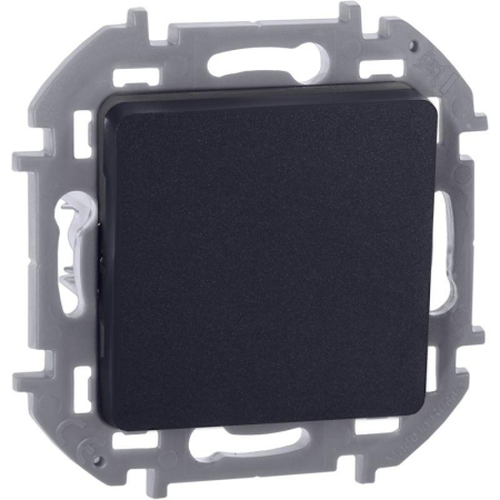 Выключатель кнопочный Inspiria 6А 250В без фиксации НО/НЗ механизм антрацит IEK 673693 Выключатель кнопочный Inspiria 6А 250В без фиксации НО/НЗ механизм антрацит IEK 673693