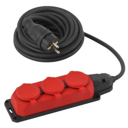 Удлинитель 3х5м с заземл. IP44 КГ 3х1.5 каучук UK-3e-3x1.5-5m-IP44(KG) Эра Б0057579 Удлинитель 3х5м с заземл. IP44 КГ 3х1.5 каучук UK-3e-3x1.5-5m-IP44(KG) Эра Б0057579