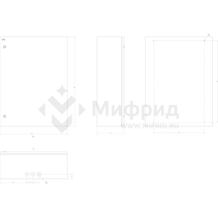 Корпус ЩМП-4-0 76 800х600х240 IP31 УХЛ3 NO_SIMPLE_STM_SHMP-4-0 IP31 метал. Эра Б0046706