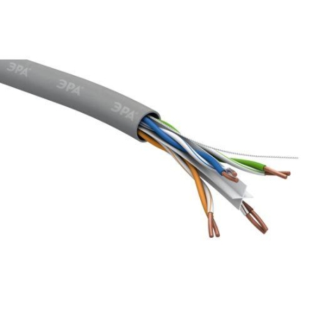 Кабель витая пара U/UTP кат.6 4х2х23 AWG CU PVC (уп.305) Эра Б0053023 Кабель витая пара U/UTP кат.6 4х2х23 AWG CU PVC (уп.305) Эра Б0053023
