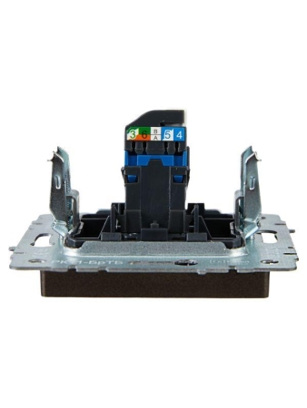 Розетка компьютерная СП RJ45 кат.6 BRITE РК11-БрТБ механизм бронза IEK BR-K10-2-K45 Розетка компьютерная СП RJ45 кат.6 BRITE РК11-БрТБ механизм бронза IEK BR-K10-2-K45
