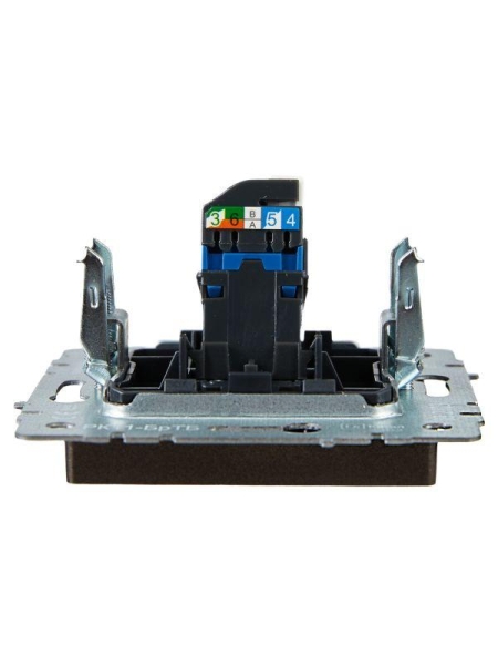 Розетка компьютерная СП RJ45 кат.6 BRITE РК11-БрТБ механизм бронза IEK BR-K10-2-K45 Розетка компьютерная СП RJ45 кат.6 BRITE РК11-БрТБ механизм бронза IEK BR-K10-2-K45