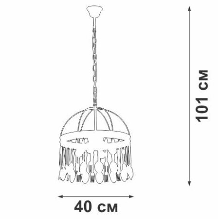 Люстра 4xE14 макс. 40Вт Vitaluce V4541-8/4 Люстра 4xE14 макс. 40Вт Vitaluce V4541-8/4