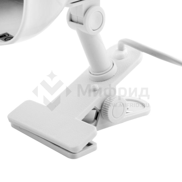 Светильник H-035 40Вт 230В прищепка метал. бел. Camelion 7198