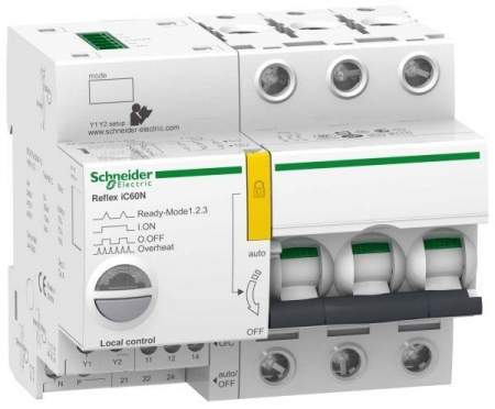 Выключатель автоматический модульный 3п C 25А Acti9 iC60N REFLEX Ti24 SchE A9C62325 Выключатель автоматический модульный 3п C 25А Acti9 iC60N REFLEX Ti24 SchE A9C62325