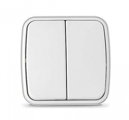 Выключатель 2-кл. ОП Электра 10А IP20 бел. Союз 0031