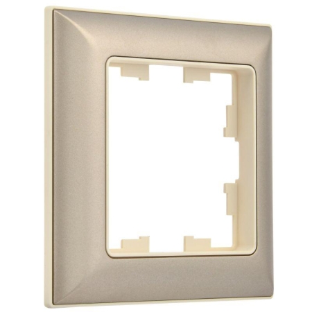 Рамка 1-м BRITE РУ-1-Бр беж./шампань IEK BR-M12-12-3-K10 Рамка 1-м BRITE РУ-1-Бр беж./шампань IEK BR-M12-12-3-K10