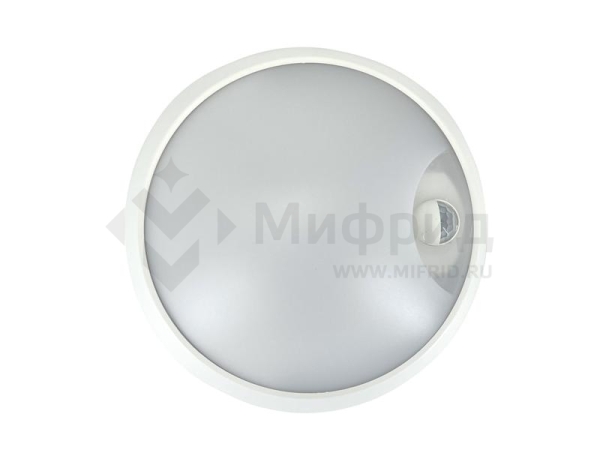 Светильник светодиодный WP 15 C 18W OP 840 D220 WH MDM 220х80мм 18Вт 4000К IP54 ЖКХ круглый пылевлагозащ. с датчиком движ. бел. Русский Свет 15071524504