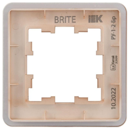 Рамка 1-м BRITE РУ-1-2-Бр стекло дым. RE IEK BR-M12-G-41-K97 Рамка 1-м BRITE РУ-1-2-Бр стекло дым. RE IEK BR-M12-G-41-K97