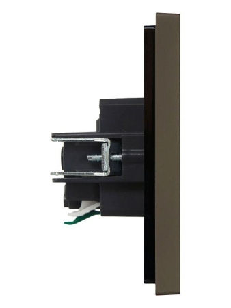 Розетка СП FORTE&PIANO FP313 16А с заземл. защ. шторки безвинт. крепл. сер. IEK FP-R14-16-1-K03