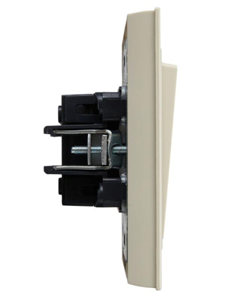 Выключатель 2-кл. СП BRITE ВСР10-2-0-БрКр 10А в сборе беж. IEK BR-V20-0-10-K10-F