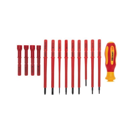 Набор отверток диэлектрических 14 предметов Rexant 12-4773-3 Набор отверток диэлектрических 14 предметов Rexant 12-4773-3