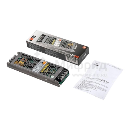 Блок питания для светодиод. ленты BSPS 150Вт 6.25А 24В IP20 метал. Pro+ JazzWay 5015593