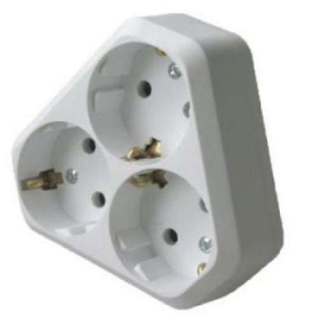 Разветвитель 3-м с заземл. (NEW) Makel 10001204 Разветвитель 3-м с заземл. (NEW) Makel 10001204