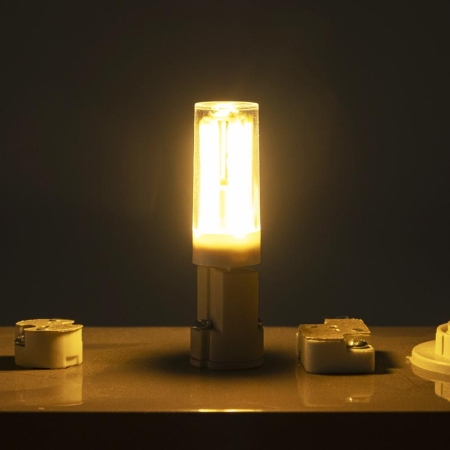 Лампа светодиодная филаментная PLED-G9 PRO 6Вт 2700К 480лм 230В d16.5х55мм JazzWay 5062610