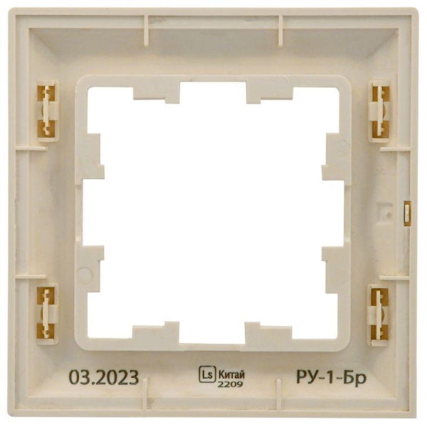 Рамка 1-м BRITE РУ-1-Бр беж./жемчуж. IEK BR-M12-12-1-K10 Рамка 1-м BRITE РУ-1-Бр беж./жемчуж. IEK BR-M12-12-1-K10