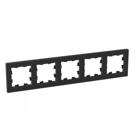 Рамка 5-м Эпика пластик черн. EKF UP1-FPB-05