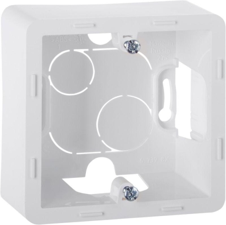 Коробка 1-м ОП Inspiria бел. IEK 673980