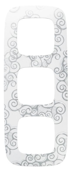 Рамка 3-м Valena Allure универсальная нарцисс хром Leg 754343 Рамка 3-м Valena Allure универсальная нарцисс хром Leg 754343