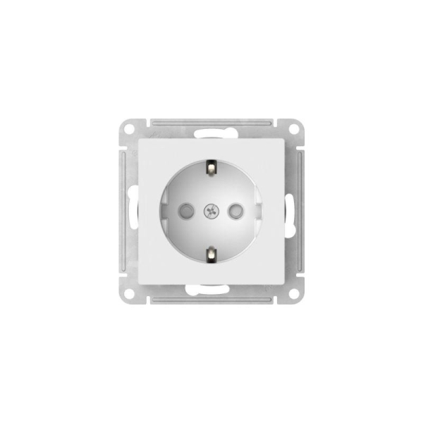 Розетка AtlasDesign 16А с заземл. защ. шторки быстрозажим. клем. механизм бел. SE ATN000145S Розетка AtlasDesign 16А с заземл. защ. шторки быстрозажим. клем. механизм бел. SE ATN000145S