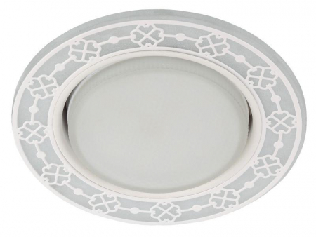 Светильник DK LD28 WH/WH декор cо светодиодной подсветкой GX53 бел./бел. ЭРА Б0037391 Светильник DK LD28 WH/WH декор cо светодиодной подсветкой GX53 бел./бел. ЭРА Б0037391