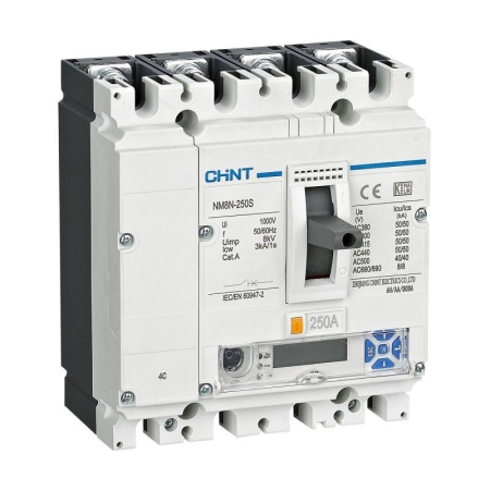 Выключатель автоматический 4п 32А 70кА NM8N-250Q EM с электр. расцеп. LCD (R) CHINT 271396 Выключатель автоматический 4п 32А 70кА NM8N-250Q EM с электр. расцеп. LCD (R) CHINT 271396