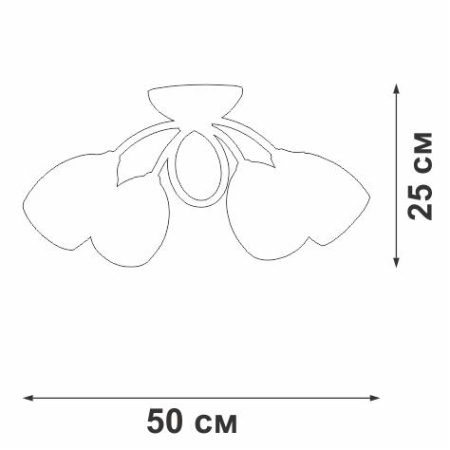 Люстра 4xE14 макс. 40Вт Vitaluce V3181/4PL Люстра 4xE14 макс. 40Вт Vitaluce V3181/4PL