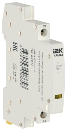 Лампа индикаторная одинарная LED 110-230В AC желт. ARMAT IEK AR-LED-1-1-Y Лампа индикаторная одинарная LED 110-230В AC желт. ARMAT IEK AR-LED-1-1-Y