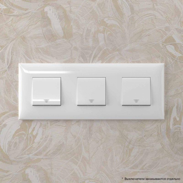 Рамка 3-м 6мод. Avanti "Белое облако" DKC 4400906 Рамка 3-м 6мод. Avanti "Белое облако" DKC 4400906