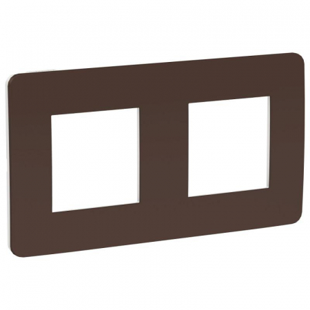 Рамка 2-м UNICA STUDIO шоколад/бел. SchE NU280416 Рамка 2-м UNICA STUDIO шоколад/бел. SchE NU280416