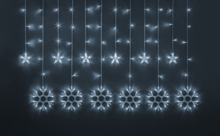Гирлянда светодиодная "Бахрома" "Звезды и снежинки" 95 121 NGF-D032-02 2.5х1м CW IP20 Navigator 95121 Гирлянда светодиодная "Бахрома" "Звезды и снежинки" 95 121 NGF-D032-02 2.5х1м CW IP20 Navigator 95121